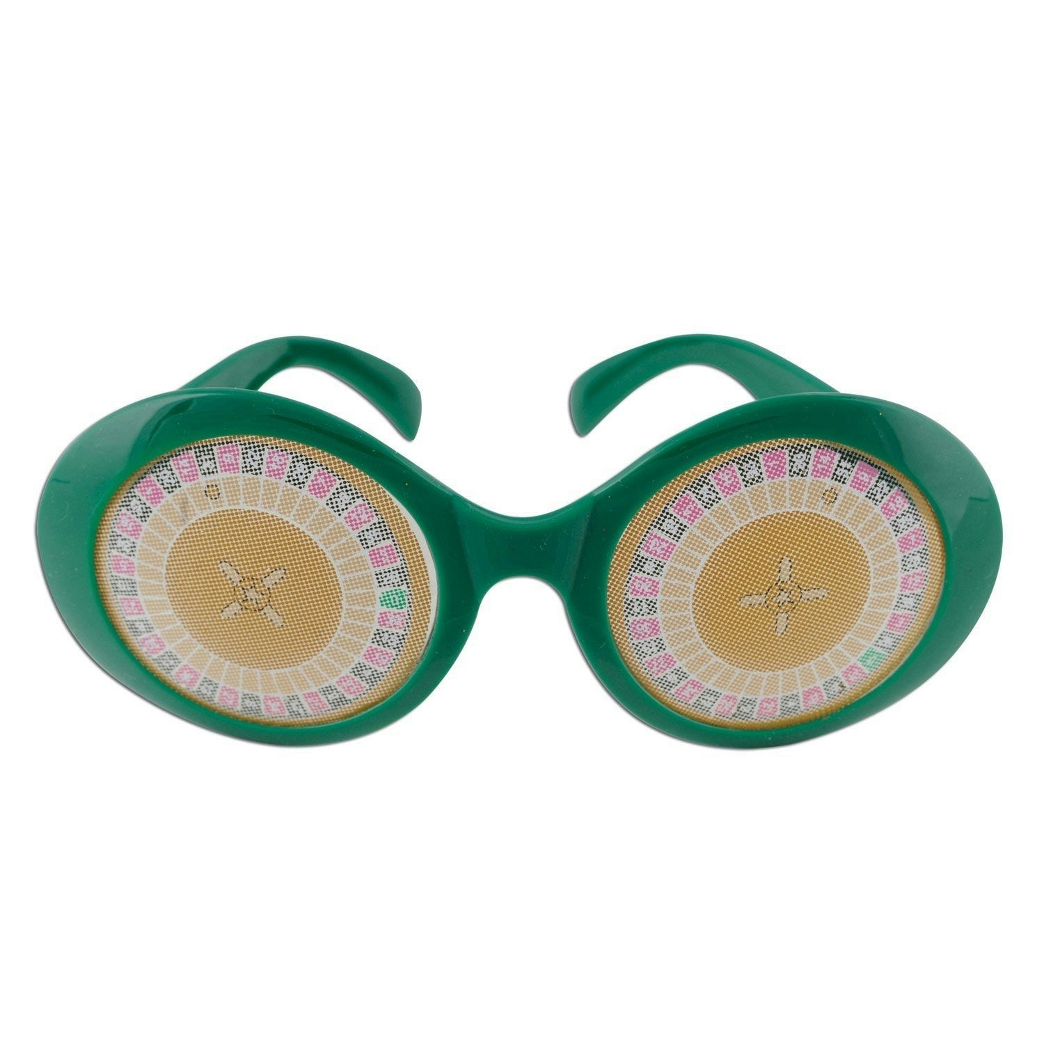 Casino Roulette Wheel Novelty Glasses by HalloweenStore.com