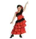 Red and Black Spanish Senorita Princess Girls Costume Size Medium by HalloweenStore.com