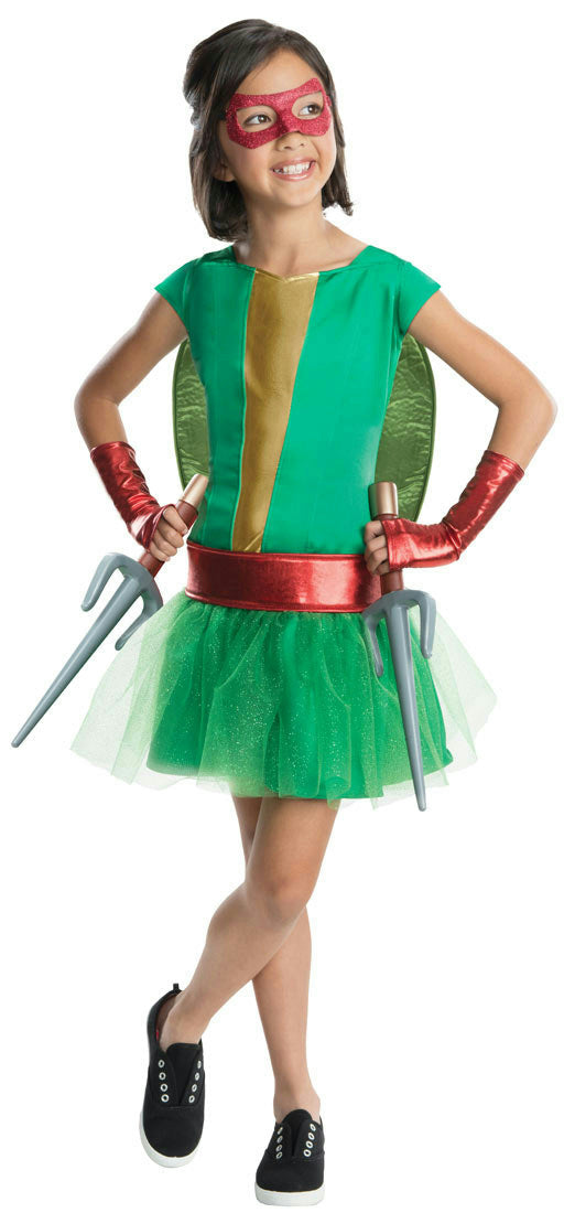 Teenage Mutant Ninja Turtles Deluxe Raphael Tutu Dress Girls Costume Size Large by HalloweenStore.com