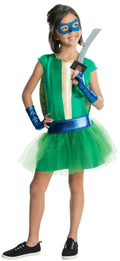 Teenage Mutant Ninja Turtles Deluxe Leonardo Tutu Dress Girl Costume Size Medium by HalloweenStore.com