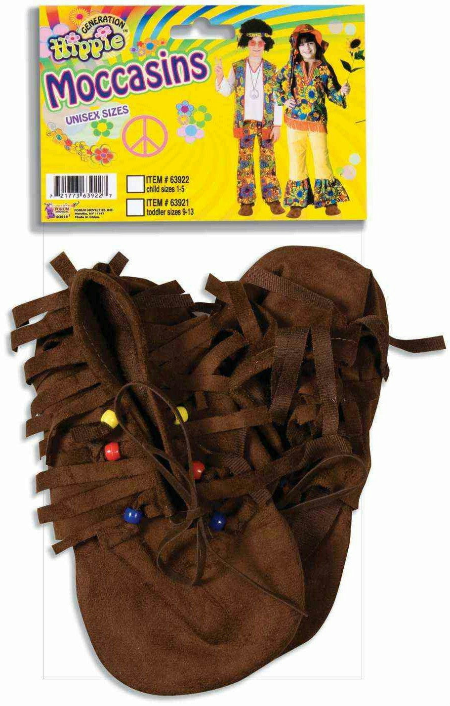 Hippie/Native American Moccasins - Child 1 - 5 by HalloweenStore.com