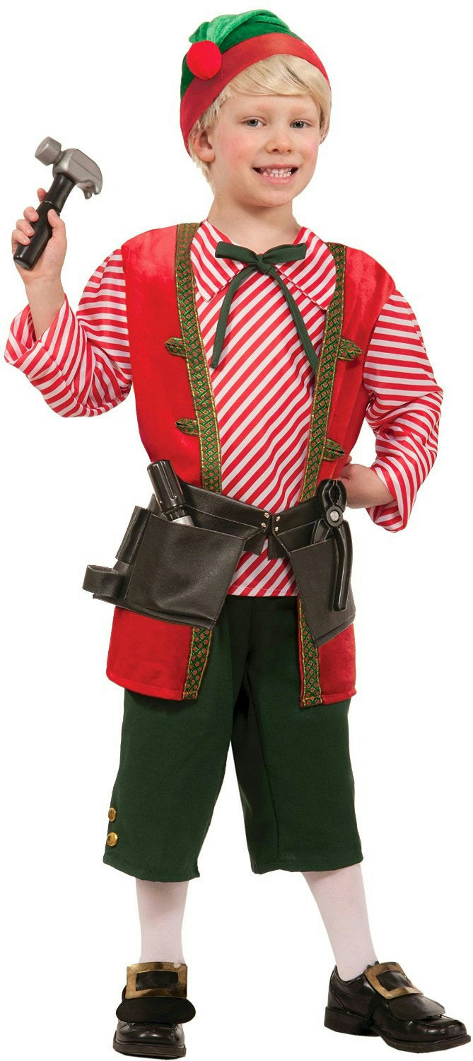 Toy Maker Elf Child Costume Size Medium 8-10 by HalloweenStore.com