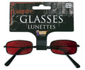 Red Vampire Gothic Costume Glasses by HalloweenStore.com