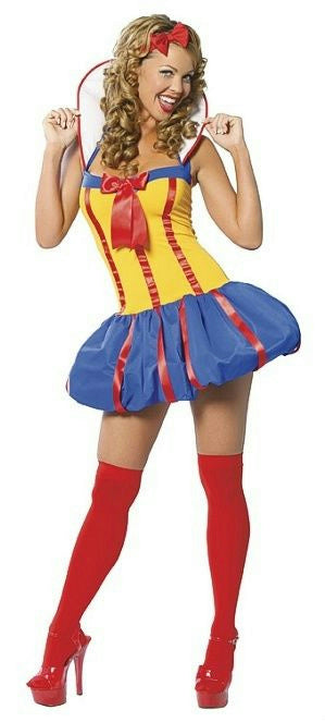 3 Piece Sexy Snow White Princess Adult Costume M/L by HalloweenStore.com