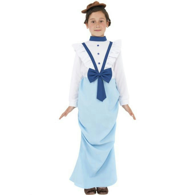 Posh Victorian Dress with Hat Child Costume Size Small by HalloweenStore.com