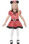Cute Mouse Girls Costume Dress Minnie Medium 7-9 by HalloweenStore.com
