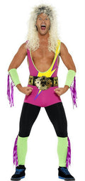 Smiffy's Men's 80's Retro Wrestler Adult Costume Size XL by HalloweenStore.com
