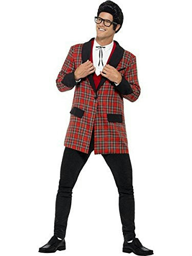 Smiffy's Men's 50's Teddy Boy Plaid Costume Size Medium by HalloweenStore.com