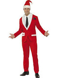 Smiffy's Santa Cool Men's Stylish Red and White Suit Adult Costume Size Medium by HalloweenStore.com