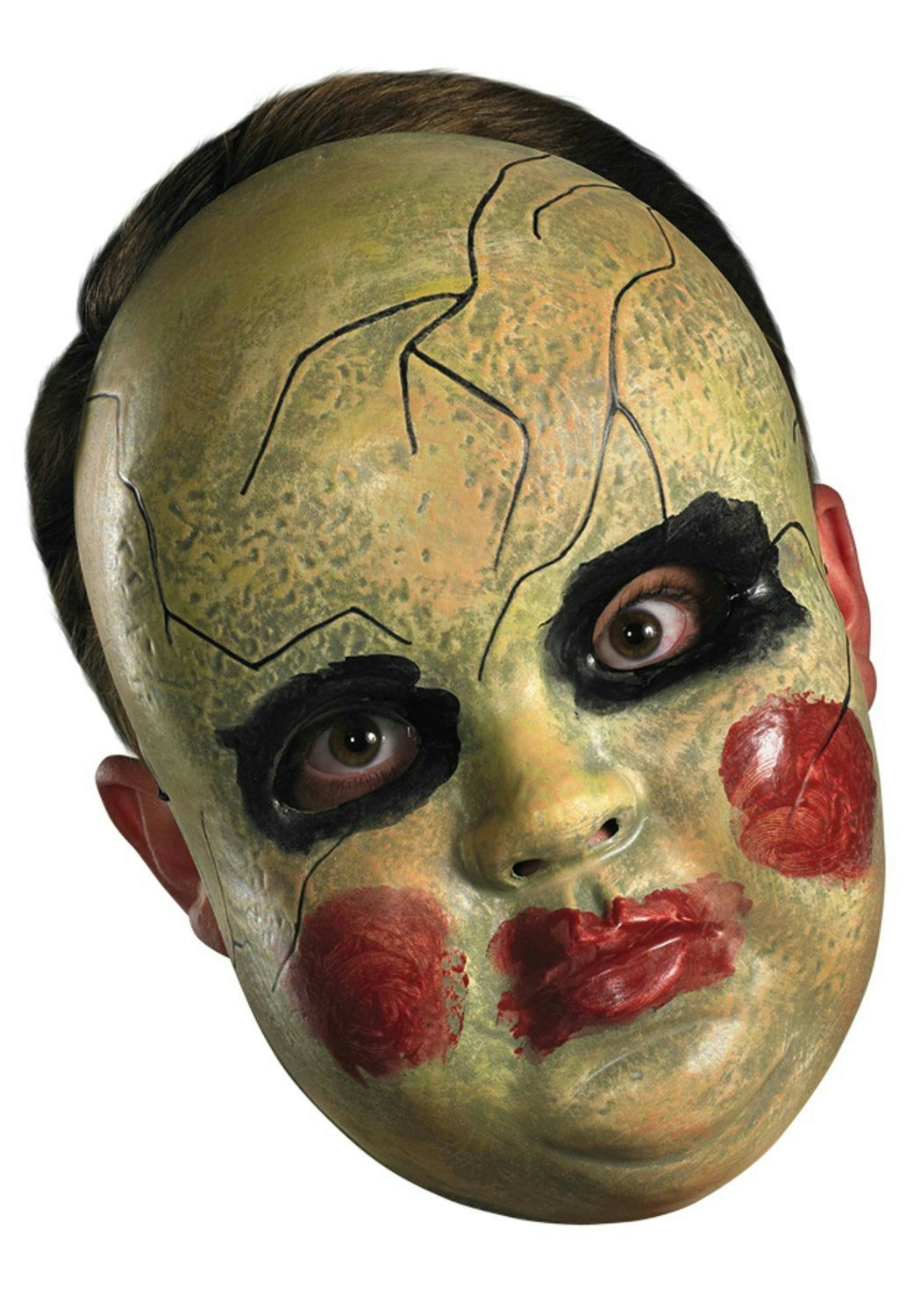 Smeary Doll Face Adult Mask by HalloweenStore.com