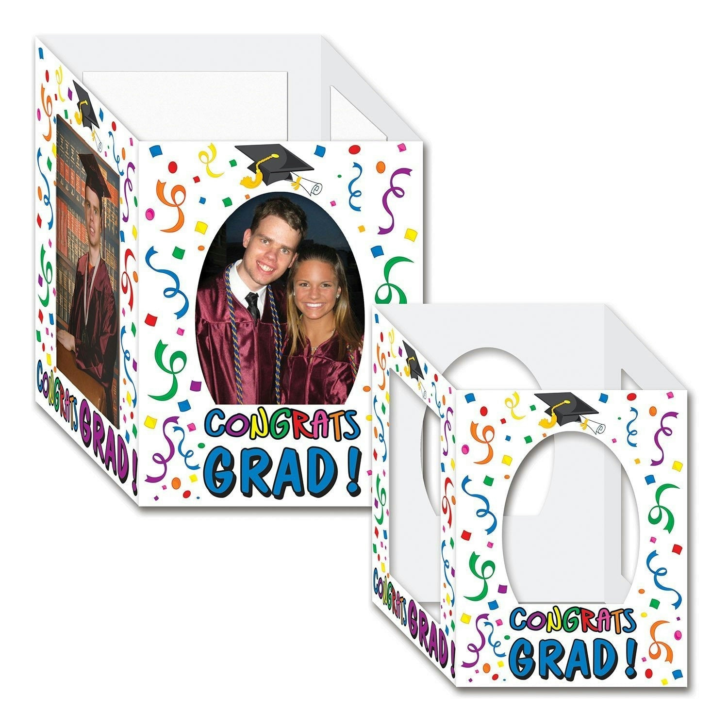 Beistle 2-Pack Congrats Graduate Photo Centerpiece Graduation Table Decoration by HalloweenStore.com