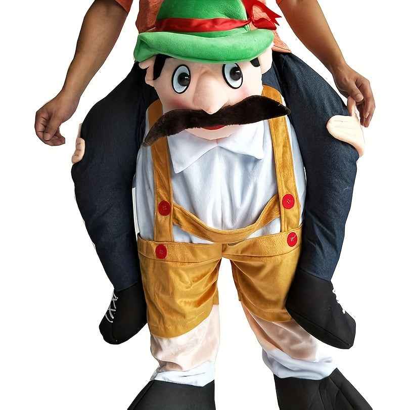 Halloween Carry Ride On Me Shoulder Adult Christmas Mascot Costume Ride On Costume