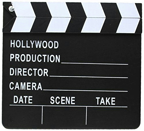 Small Clapper Board Hollywood Film Prop by HalloweenStore.com
