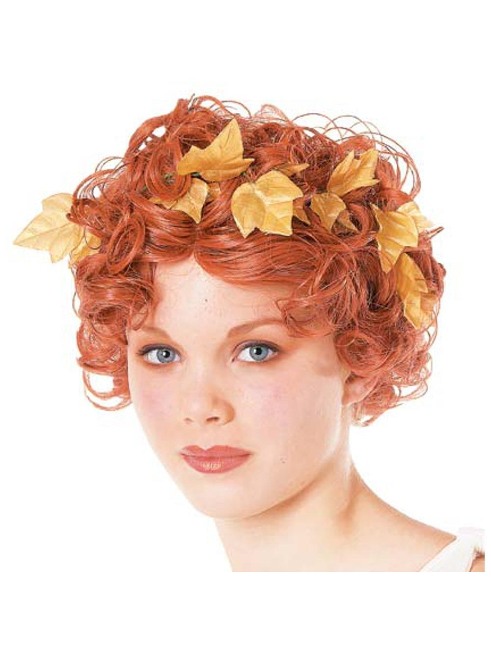 Short & Curly Goddess Wig with Laurel Leaves by Masquerade