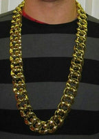 36" Thick Gold Chain Necklace Pimp Gangster Hip Hop 80's Mr T by HalloweenStore.com