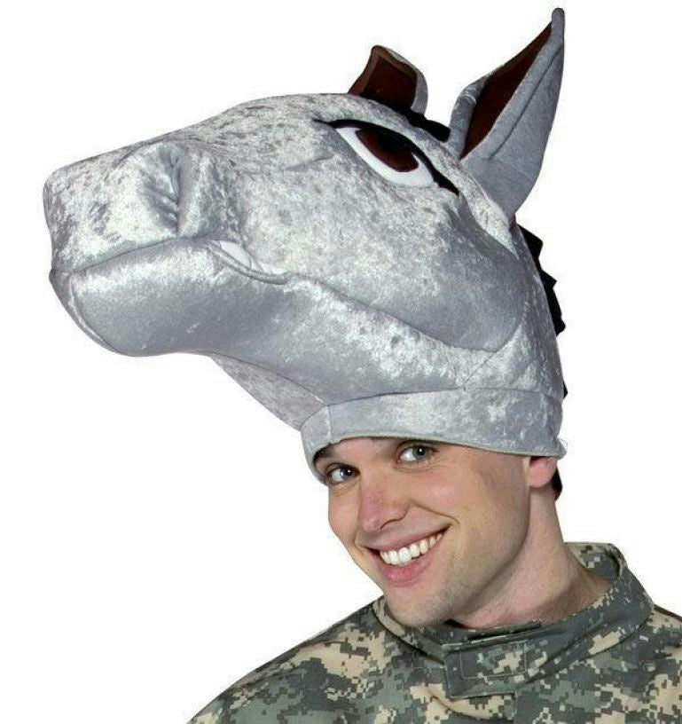 Mule Hat Democrat Donkey Head Piece Military Mascot Adult Army by HalloweenStore.com