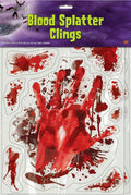 Blood Splatter Halloween Window Clings by HalloweenStore.com
