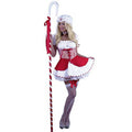 Adult Sexy Little Bo Peep Red and White Adult Costume Size Medium 8-10 by HalloweenStore.com