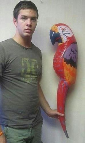 Inflatable Parrot Party Decoration Prop by HalloweenStore.com
