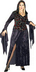 Dark Vixen Covenant Plus Size Hooded Velvet Dress Adult Costume by HalloweenStore.com