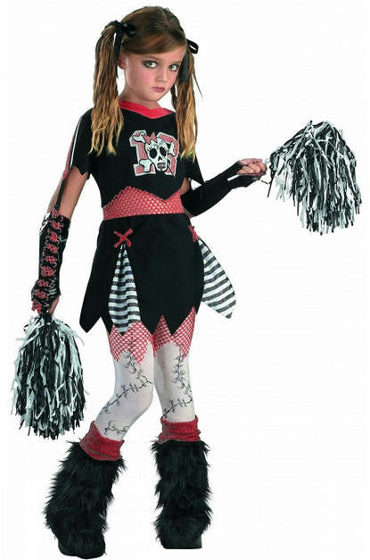 Cheerless Leader Girls Costume Size Large 10-12 by HalloweenStore.com
