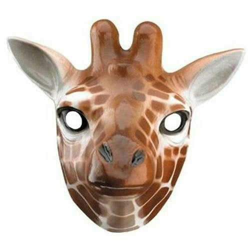 Cesar Plastic Giraffe Child Face Mask by HalloweenStore.com