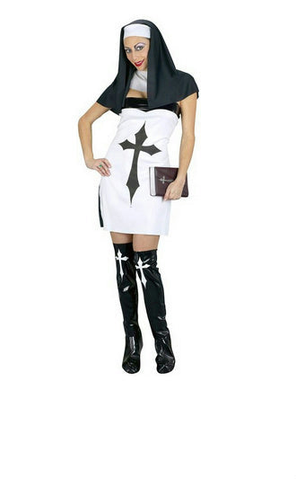 Sexy Sassy Sister Adult Nun Costume by HalloweenStore.com