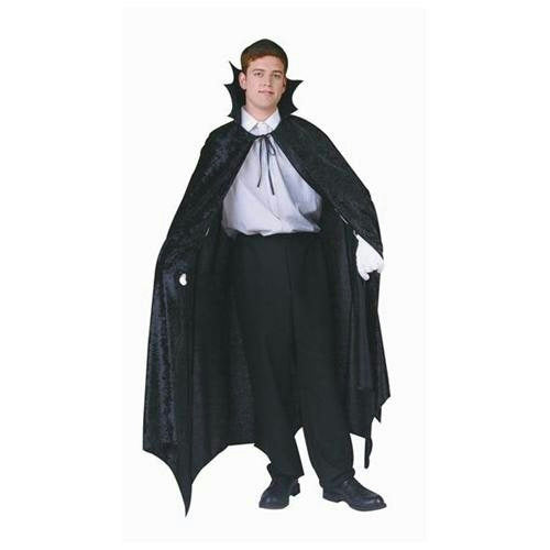 Vampire Gothic Goth Black Velvet 56'' Bat Cape by HalloweenStore.com
