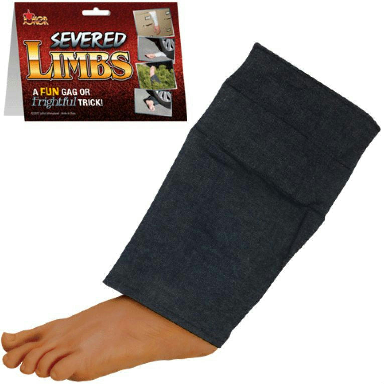 The Foot Fake Trunk Leg Gag Halloween Decor Prop by HalloweenStore.com