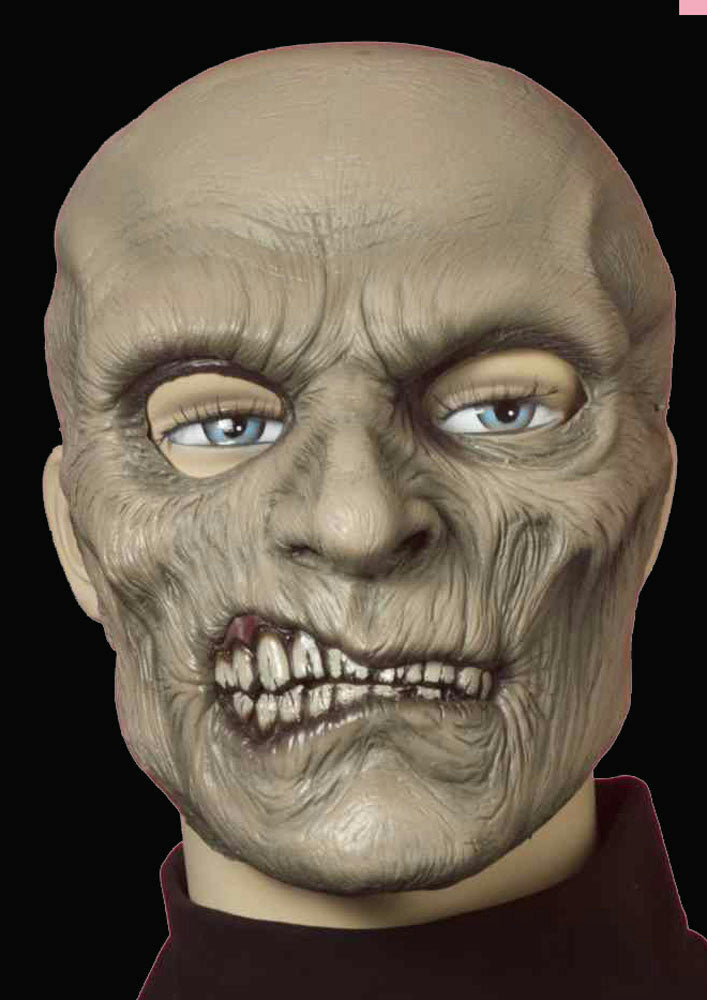 Zombie Smiley Adult Latex Costume Mask by HalloweenStore.com