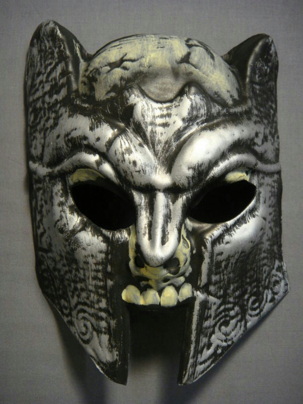Horrorland Dark Knight Foam Chinless Face Mask with Elastic Strap by HalloweenStore.com