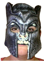 Horrorland Dark Knight Foam Chinless Face Mask with Elastic Strap by HalloweenStore.com