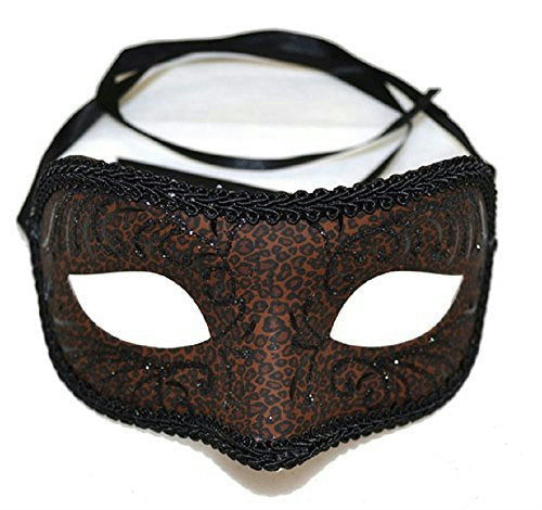 Romeo Petite Animal Cheetah Print Eye Mask Mardi Gras by HalloweenStore.com