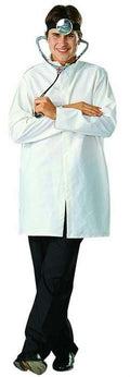 Doctor Lab Coat (White) Poplin Adult Costume Size Standard by HalloweenStore.com