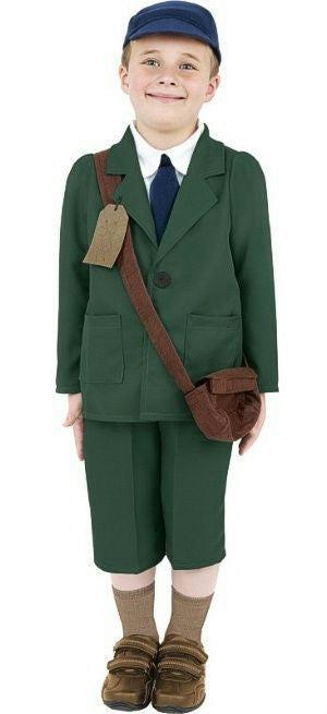 World War II Evacuee Boy Child Costume Size Medium by HalloweenStore.com