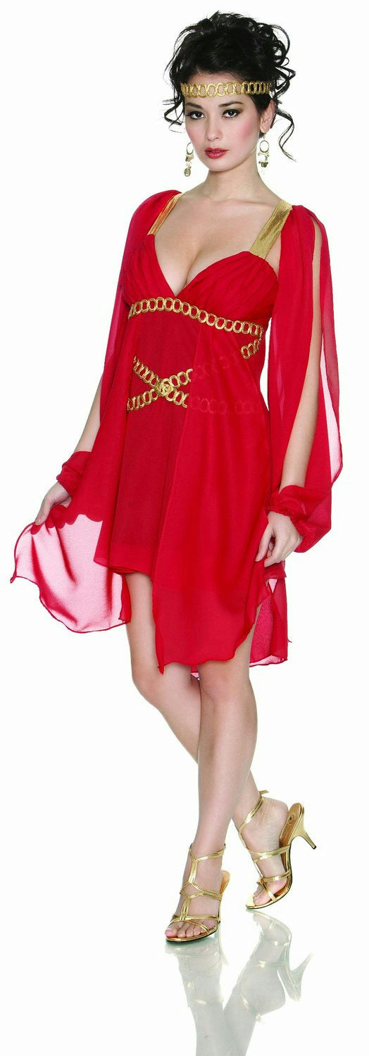 Delicious Grecian Goddess in Red Sexy Adult Costume XS/SM by HalloweenStore.com