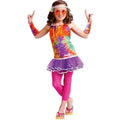 Girls Age of Aquarius Hippie Kids Costume Large (12-14) by HalloweenStore.com