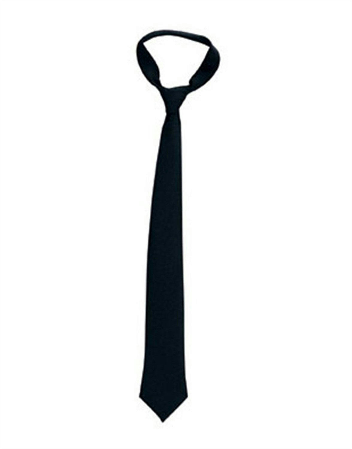Black Gangster Long Tie by HalloweenStore.com