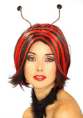 Luscious Red and Black Ladybug Lady Bug Wig by HalloweenStore.com