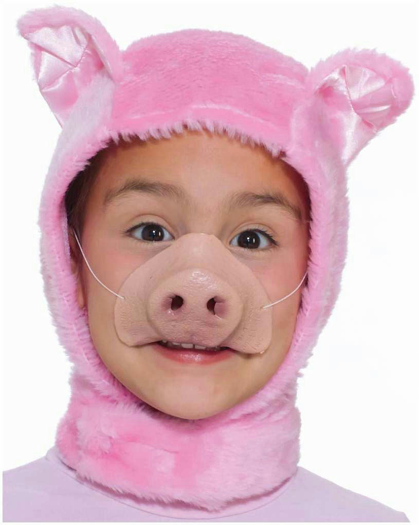 Forum Novelties Child Size Animal Costume Pink Piglet Hood and Nose by HalloweenStore.com