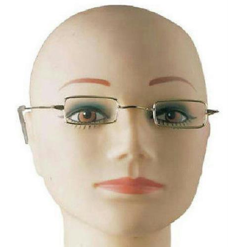 Square Wire Rim Santa Miss Claus Ben Franklin Old Style Specs Costume Glasses by HalloweenStore.com