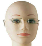 Square Wire Rim Santa Miss Claus Ben Franklin Old Style Specs Costume Glasses by HalloweenStore.com