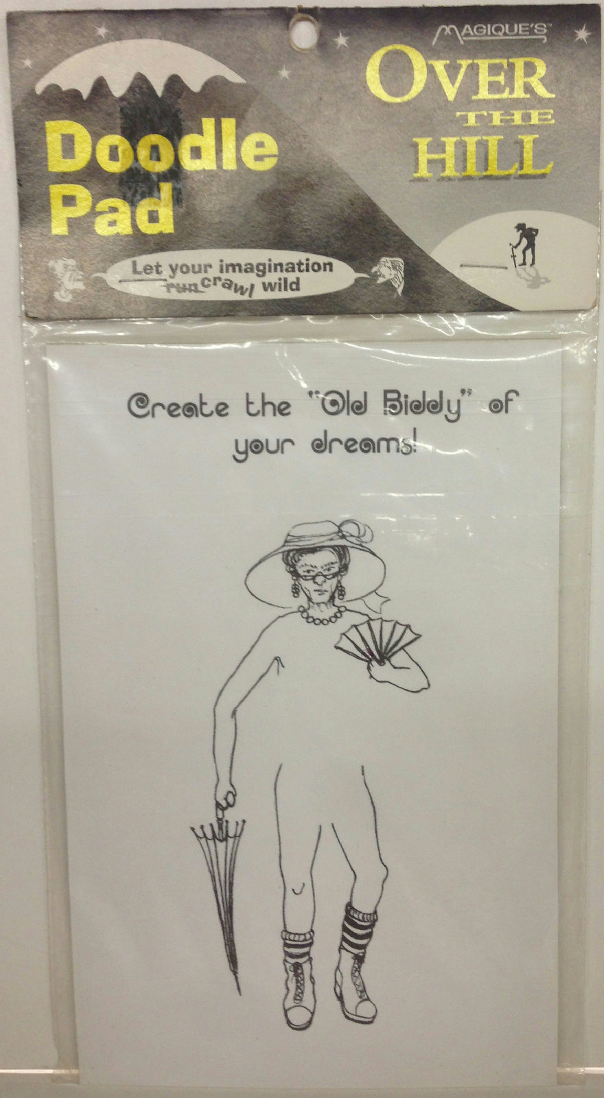 Over The Hilll Doodle Pad Prank Gag Grandpa Birthday Retirement Gift by HalloweenStore.com