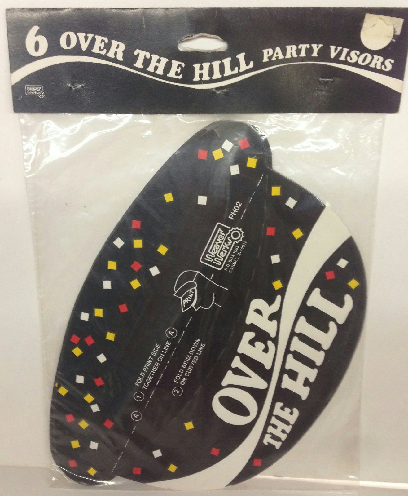 Over The Hill Party Visors Prank Gag Grandpa Birthday Retirement Gift by HalloweenStore.com