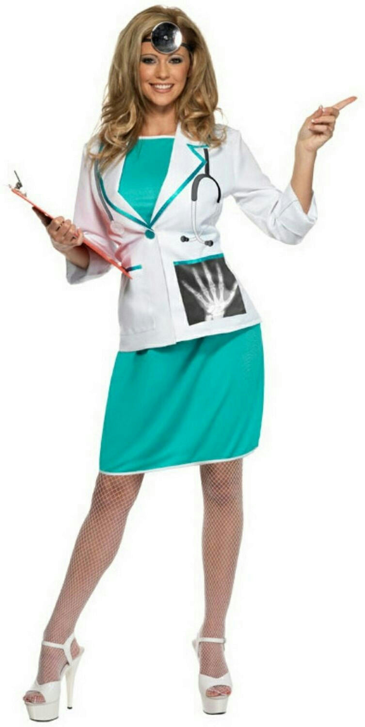 Smiffy's Women's Sexy Private Doctor Adult Costume Size Medium 10-12 by HalloweenStore.com