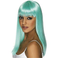 Neon Aqua Glamourama Wig by HalloweenStore.com