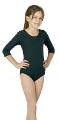 Child Black Leotard Bodysuit Size Large by HalloweenStore.com