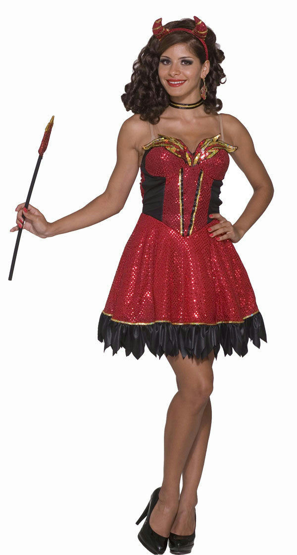Forum Novelties Women's Devil's Delight Sexy Demon Adult Costume M/L (8-12) by HalloweenStore.com