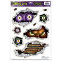 Creepy Eyes Peel N Place Window Cling Stickers Scary by HalloweenStore.com
