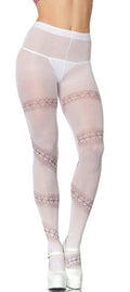 White Stitches Adult Pantyhose Party King by HalloweenStore.com